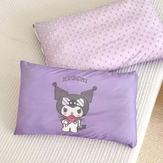 Gối massager thun lạnh kuromi trẻ em siêu đáng yêu, Gối ngủ cho bé mang đi học mầm non chất liệu mềm mại thấm hút mồ hôi