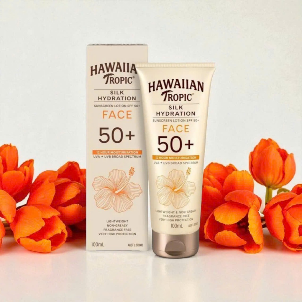 Kem chống nắng Hawaiian Tropic SPF 50+ Silk Hydration 100ml