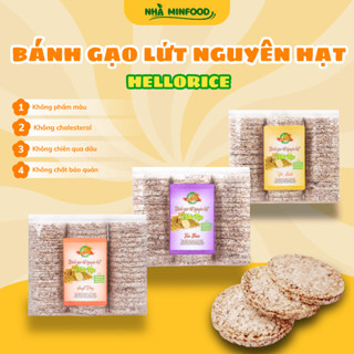  Bánh gạo lứt HELLO RICE nguyên hạt không đường phù hợp ăn kiêng tốt cho sức khoẻ 