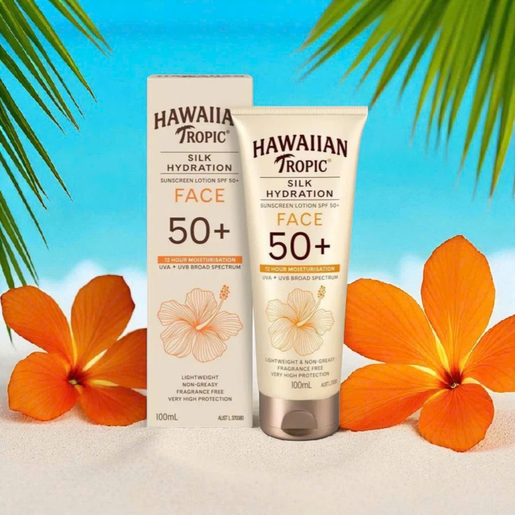 Kem chống nắng Hawaiian Tropic 100ml dưỡng ẩm dịu nhẹ
