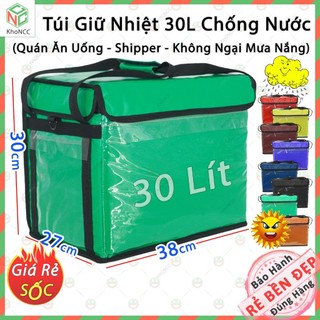   KhoNCC  Túi Giữ Nhiệt Giao Hàng 30 LÍT Chống Mưa Thấm 100% - Shipper Mọi Thời Tiết - 7039B-CN30L 