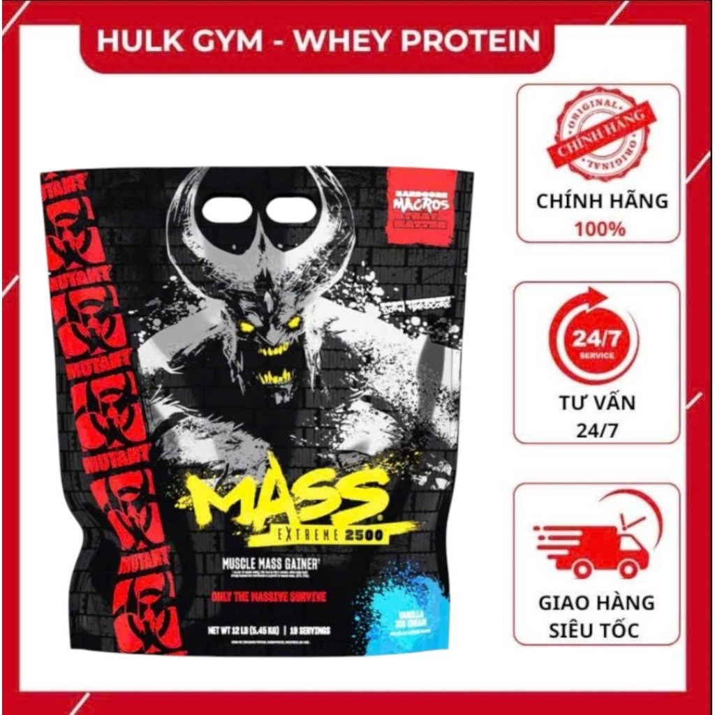 Mutant Mass Extreme 2500 12Lbs – Túi 5.45Kg – BAO BÌ MỚI