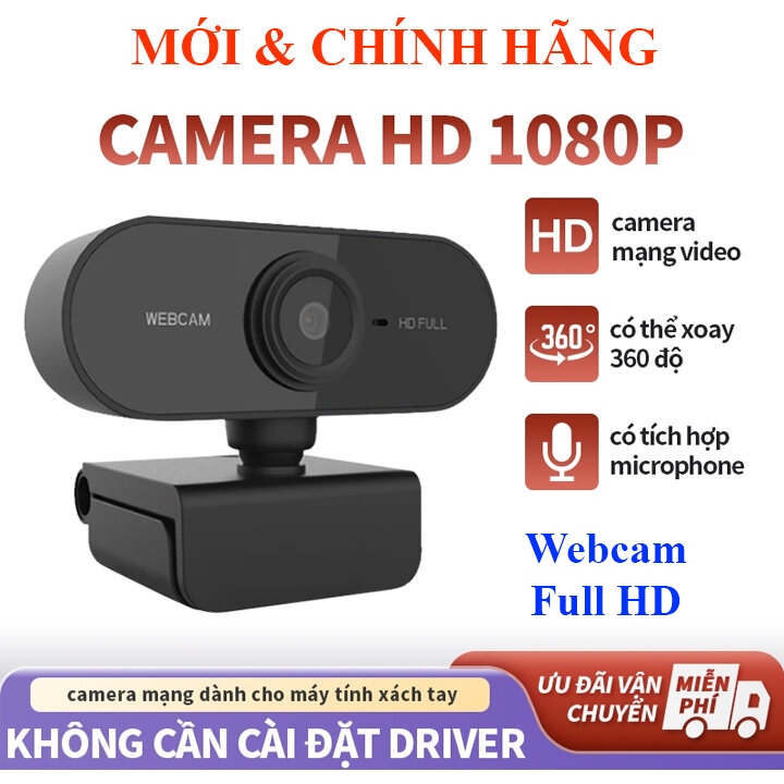 Webcam mini Máy tính 1K Livestream có Mic cho PC, Laptop, Độ Phân Giải Full HD 1080P Camera Trợ Sáng Cực Nét\ A6 | BigBuy360 - bigbuy360.vn