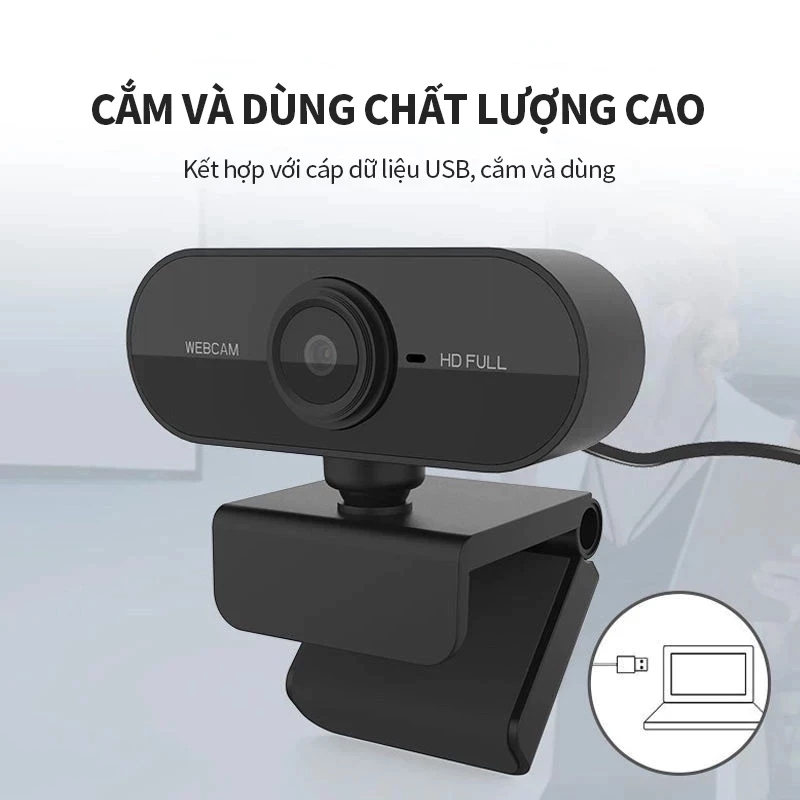 Webcam mini Máy tính 1K Livestream có Mic cho PC, Laptop, Độ Phân Giải Full HD 1080P Camera Trợ Sáng Cực Nét\ A6 | BigBuy360 - bigbuy360.vn
