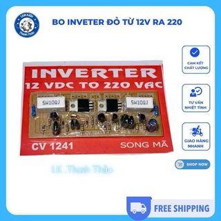 Bo inveter đỏ từ 12v ra 220 , bo kích để đổi điện