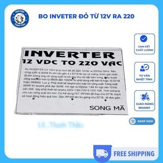 Bo inveter đỏ từ 12v ra 220 , bo kích để đổi điện