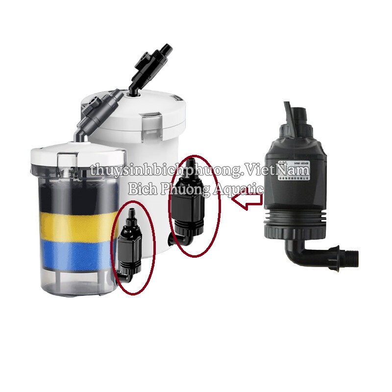 MÁY BƠM SUNSUN JP-450G | HW-604B DÙNG THAY THẾ CHO LỌC PHỤ HW|LW|EW-602B|603B|604B