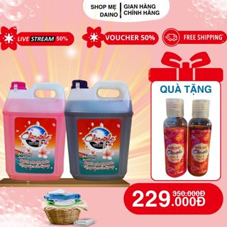 Nước giặt xả cao cấp Chicaphe can 10L hương compho, siêu sạch, thơm, mềm vải - shop Mẹ Daino