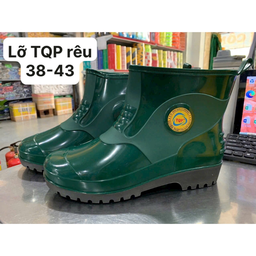 Ủng Cao Su Cổ Ngắn – Chống Thấm Nước, Chống Trơn Trượt Tối Đa, Đạt Chuẩn TCVN 6410:199, Bền Dẻo, Dễ Mang         Hỏi Cha