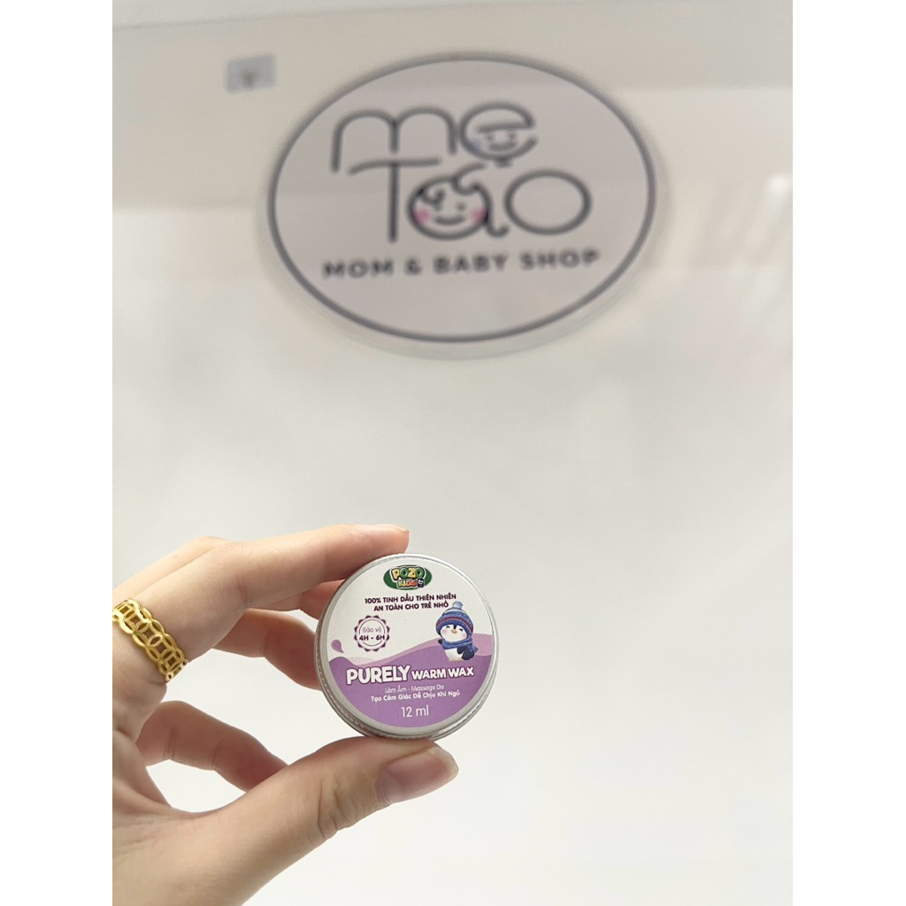 Sáp giữ ấm Pozo giảm ho sổ mũi giúp bé ngủ ngon bé nằm điều hoà lọ 12ml