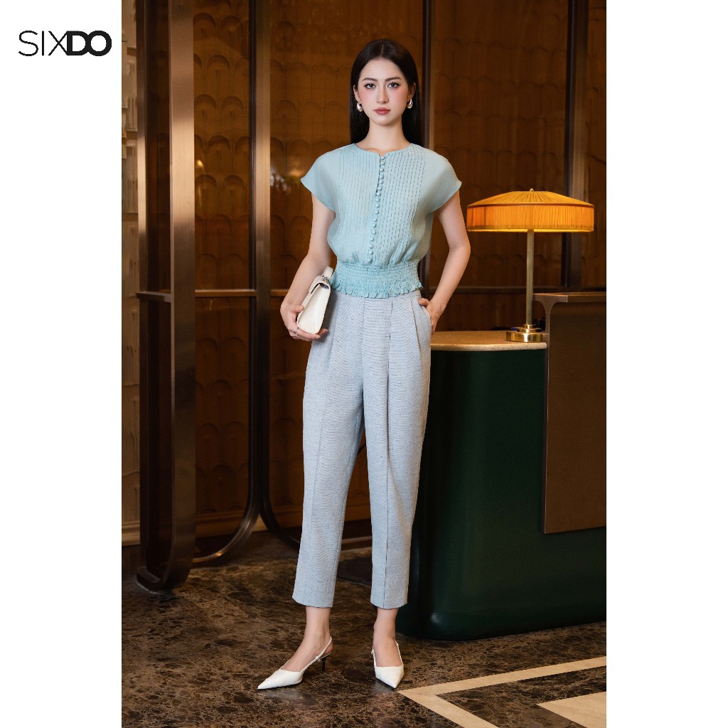 Quần tây baggy SIXDO (Light Mint Raw Baggy Pants)