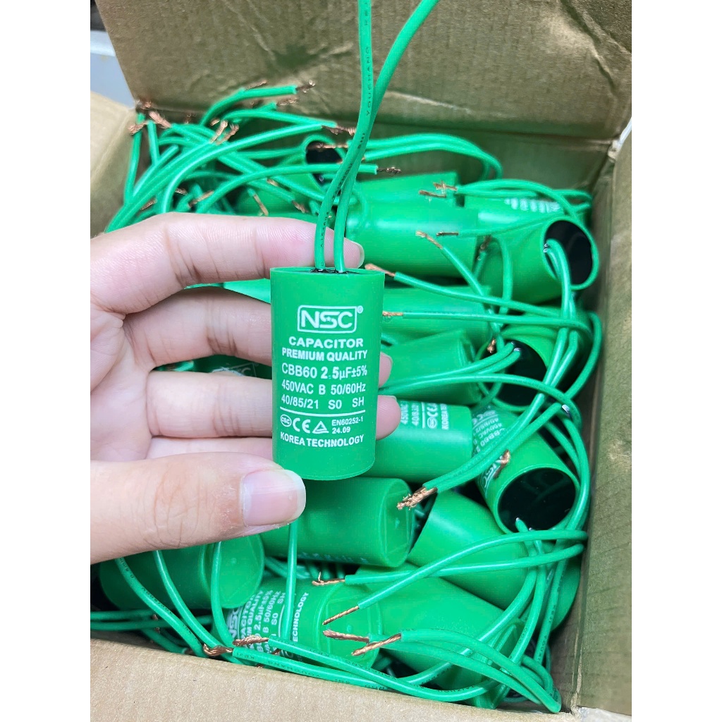 Tụ Quạt Trần 2.5uf, Tụ Quạt Cây 2uf  [Mới]