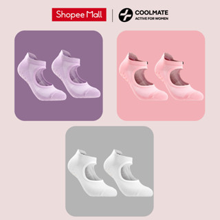 [TẶNG KÈM 1 ĐÔI] Combo 3 Đôi Tất chống trượt nữ Grib Socks mềm mại, co giãn, thấm hút, chống trượt tốt - Coolmate Women