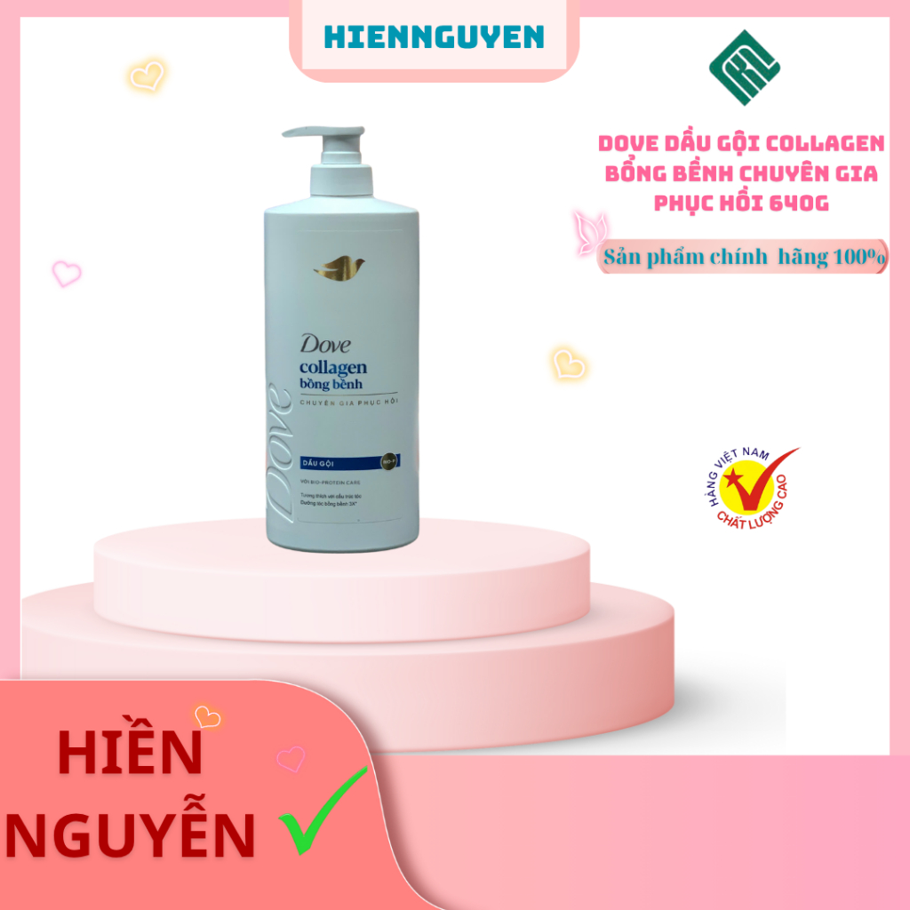 Dầu gội Dove Collagen phục hồi chai 640g