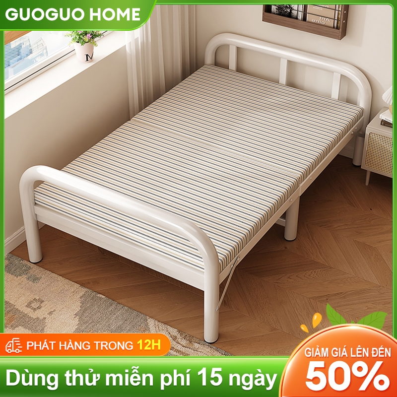 GUOGUO Giường Gấp Gọn Tiết Kiệm Không Gian, Siêu Bền, Tải Trọng Lớn | BigBuy360 - bigbuy360.vn