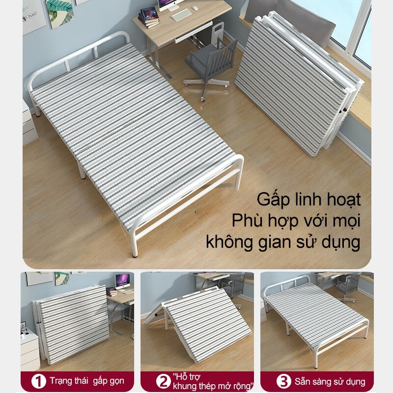 GUOGUO Giường Gấp Gọn Tiết Kiệm Không Gian, Siêu Bền, Tải Trọng Lớn | BigBuy360 - bigbuy360.vn