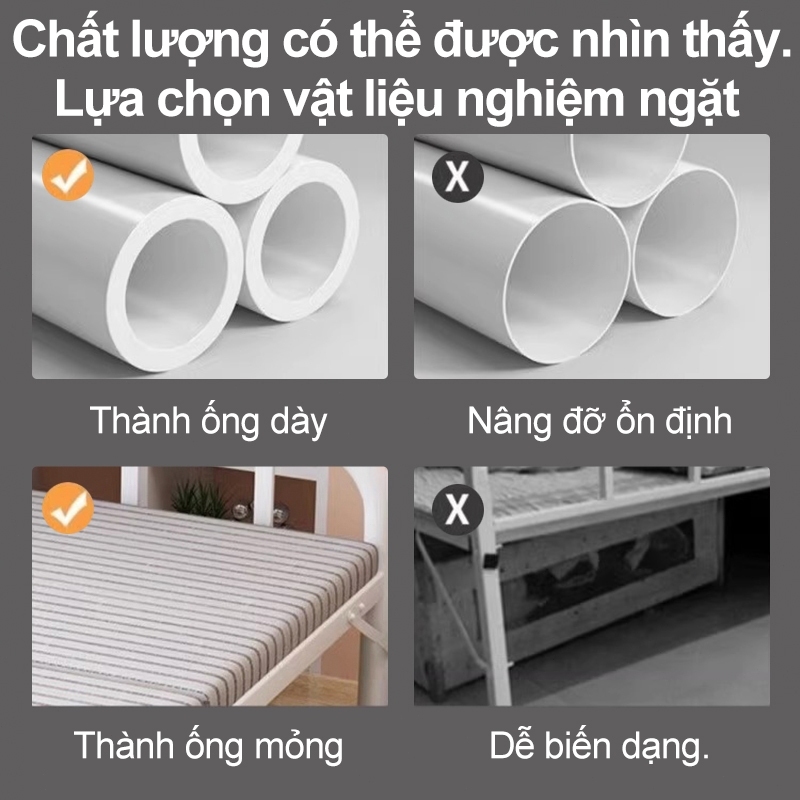 GUOGUO Giường Gấp Gọn Tiết Kiệm Không Gian, Siêu Bền, Tải Trọng Lớn | BigBuy360 - bigbuy360.vn