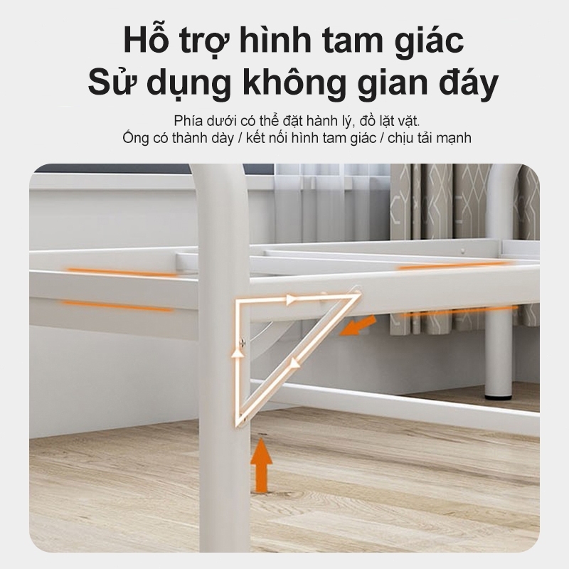 GUOGUO Giường Gấp Gọn Tiết Kiệm Không Gian, Siêu Bền, Tải Trọng Lớn | BigBuy360 - bigbuy360.vn