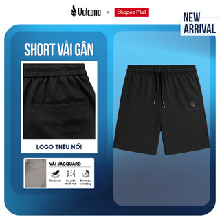Quần shorts nam thể thao Vulcano vải gân co giãn nhẹ. thoáng mát, logo thêu nổi 5001
