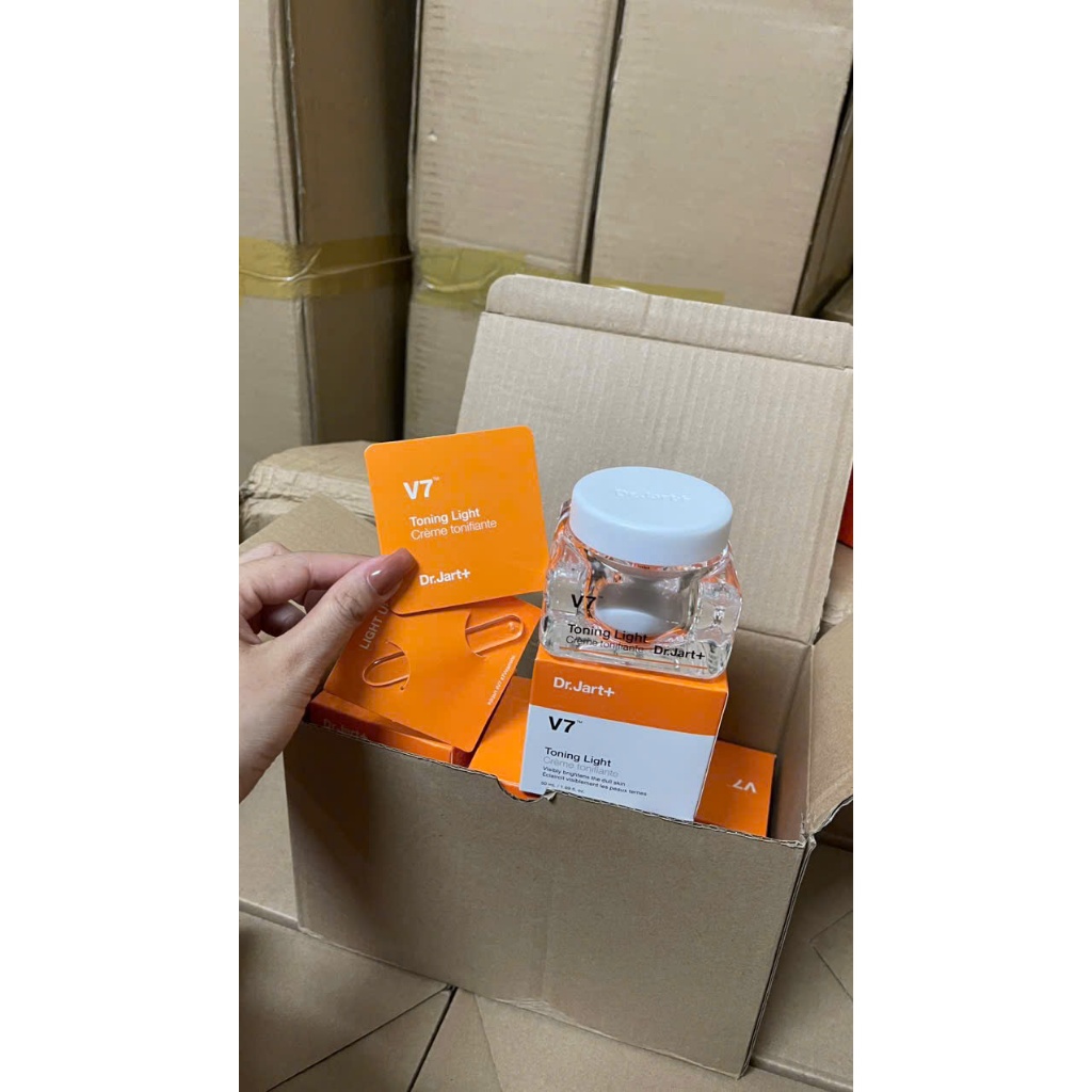 Kem V7 Toning Light Dr. Jart + Kem Mặt V7 Pink Toning Dr.Jart