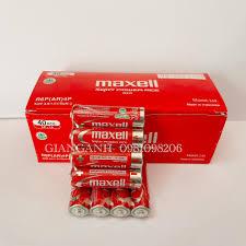 Hộp 40 viên pin tiểu 2a gắn đồng hồ treo tường / pin nhí 3a gắn remote máy lạnh maxell hàng công ty