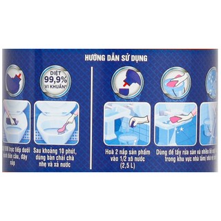 Vim Vệ Sinh Xanh Biển Chai 500ML
