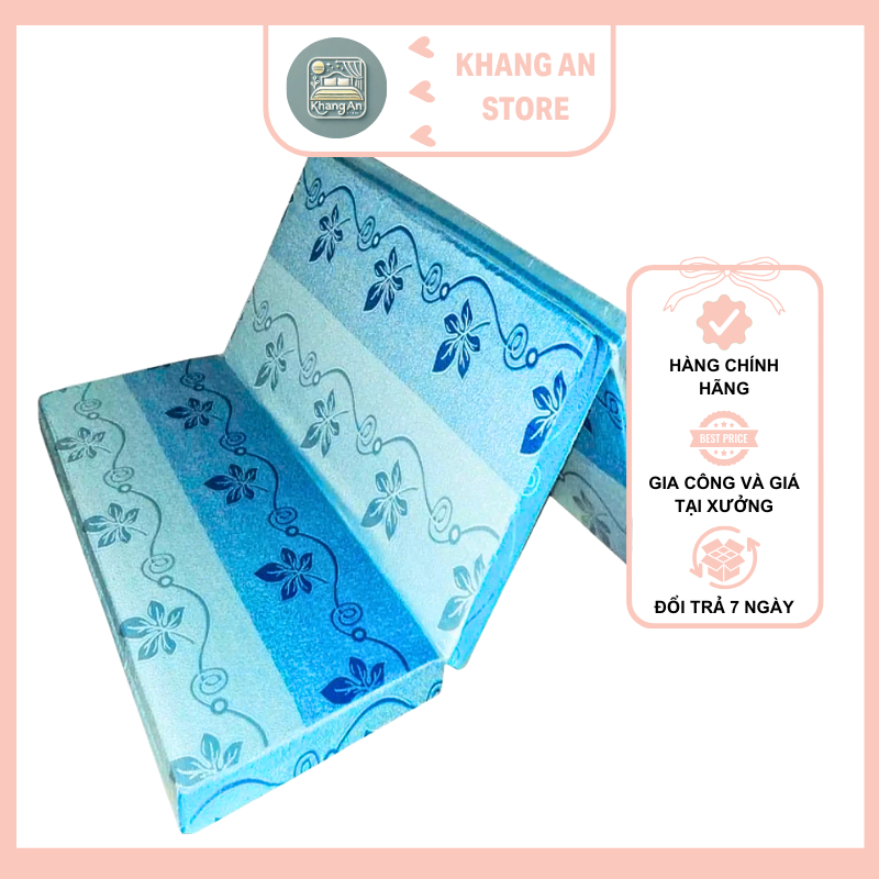 Nệm gấp 3 PE gọn nhẹ dễ dùng (đầy đủ kích thước) - Giá tại xưởng, nệm gấp, nệm pe, nệm sinh viên, nệm mút, nệm xốp