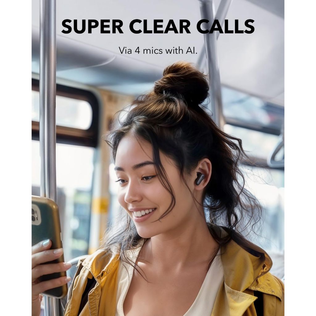 soundcore by Anker r50i nc Tai nghe không dây ANC Chống ồn mạnh mẽ và thông minh Âm trầm mạnh mẽ 45H IP54 A3959 | BigBuy360 - bigbuy360.vn