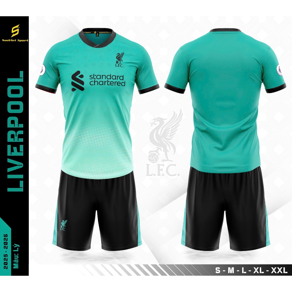 Bộ quần áo Liverpool Xanh Ngọc SV 2025