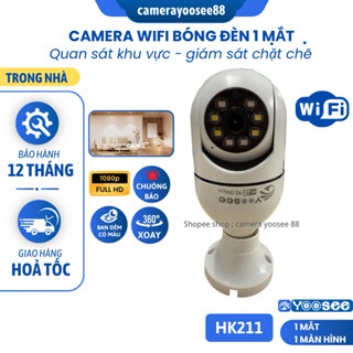 Camera WIFI YOOSEE Chui Bóng Đèn 1 Mắt/2 Mắt, FHD, Ban Đêm Có Màu, Đàm Thoại 2 Chiều, Xoay 360 Độ