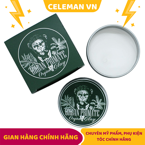[CHÍNH HÃNG] Sáp vuốt tóc Urban Primate Organic Clay 90gr - Celeman - Xuất xứ Thái Lan