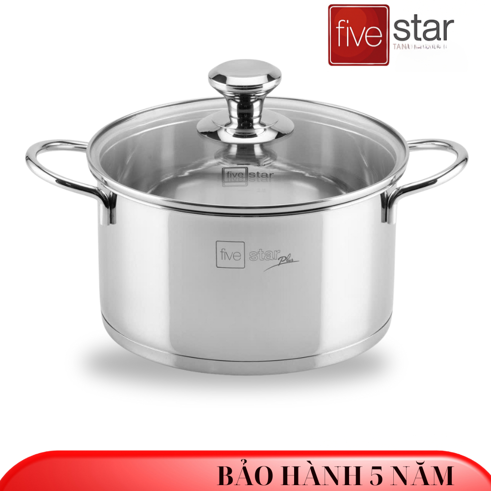 Fivestar Nồi Inox 316 Chính Hãng – Đáy 3 Lớp Bền Đẹp – Size 16/18/20/24 cm