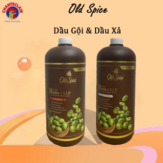 Combo Dầu Gội Dầu Xả Old Spice 2L Biotin LLP, Tóc Mượt Kích Thích Mọc Tóc