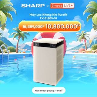 [Sharp x Shopee Live] Máy lọc không khí Sharp Purefit fx s120V h chính hãng