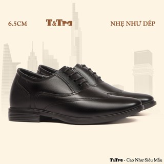   6.5CM  Giày Cao Nam T&Tra T401 Đen - Nhẹ Như Dép 