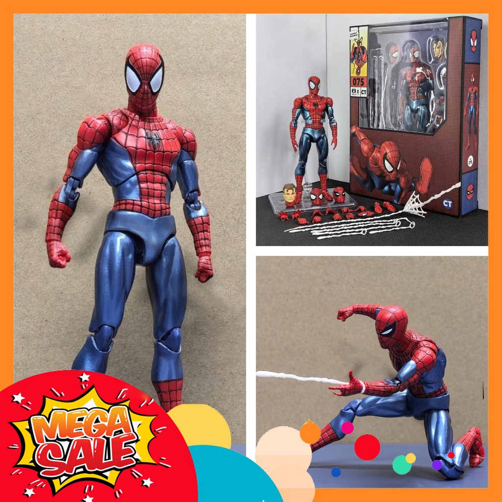 🌟GIÁ HỦY DIỆT🌟 Mô Hình Người Nhện Spider-Man Comic CT Mafex 075 Fullbox