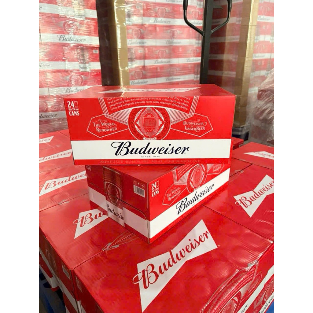 Hoả Tốc Bia Budweiser Mỹ 330ml Thùng 24 Lon Cao | Chính Hãng