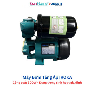 Máy Bơm Tăng Áp IROKA IGP130 Công Suất 300W Dùng Trong Sinh Hoạt GĐ Cơ Chế Đóng Ngắt Tự Động Áp Lực Mạnh Hút Sâu Đẩy Cao
