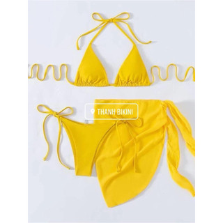 (Hàng sẵn) Set bikini 3 món
