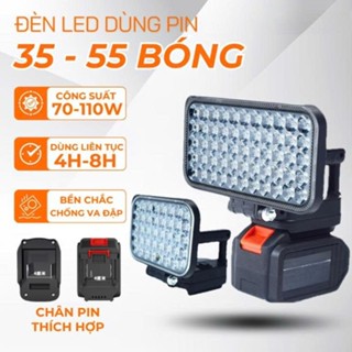 Đèn led gắn pin makita có cổng usb 35- 55 siêu sáng