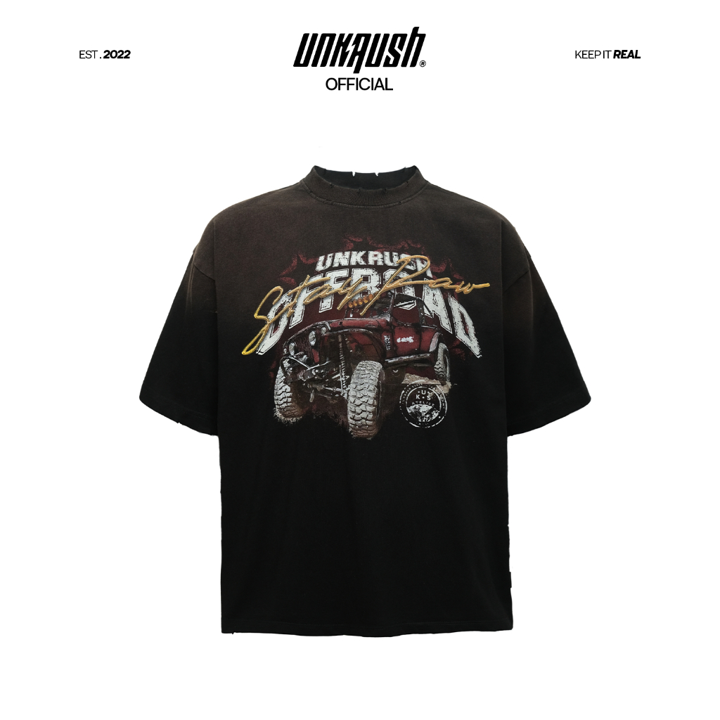 Áo thun nam/nữ UNKRUSH in hình Jeep Offroad unisex form boxy streetwear - JEEP Tee