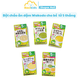  Bột ăn dặm Wakodo Nhật Bản cho bé khởi đầu ăn dặm từ 5 tháng 