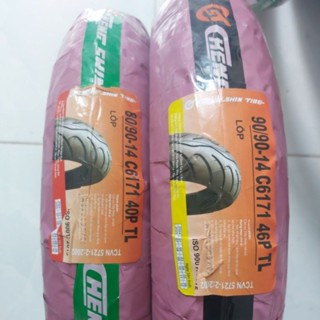 Vỏ (Lốp) xe máy CHENGSHIN 80/90-14, 90/90-14 C6171 TL vỏ trước/sau không ruột cho xe AIR BLADE, VISION,VARIO,CLICK,...