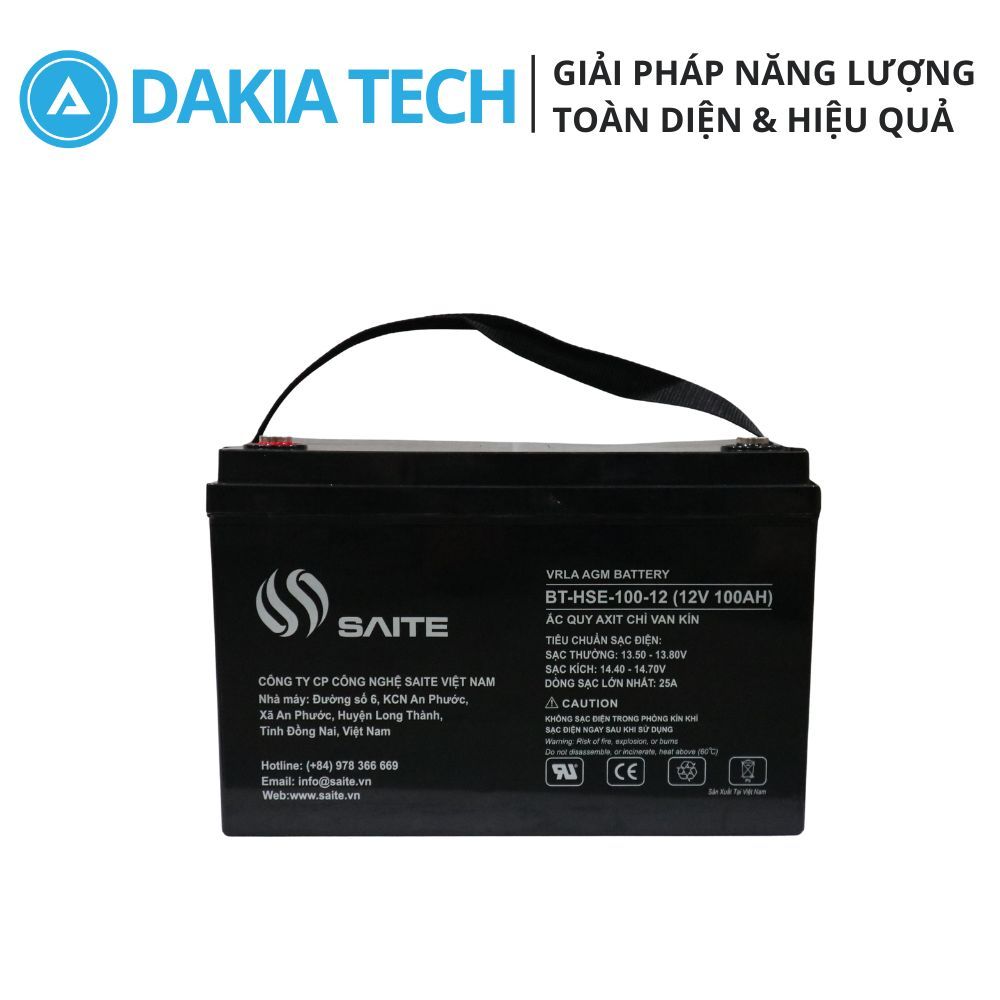 Ắc quy Saite 12V 100Ah Model BT-HSE-100-12