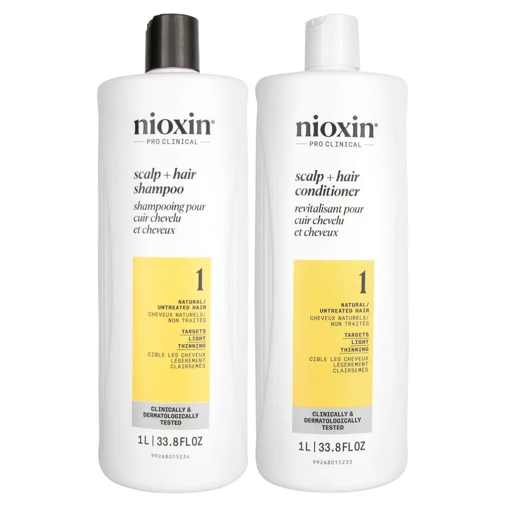 Dầu gội xả chống rụng tóc Nioxin System 1 1000mlx2