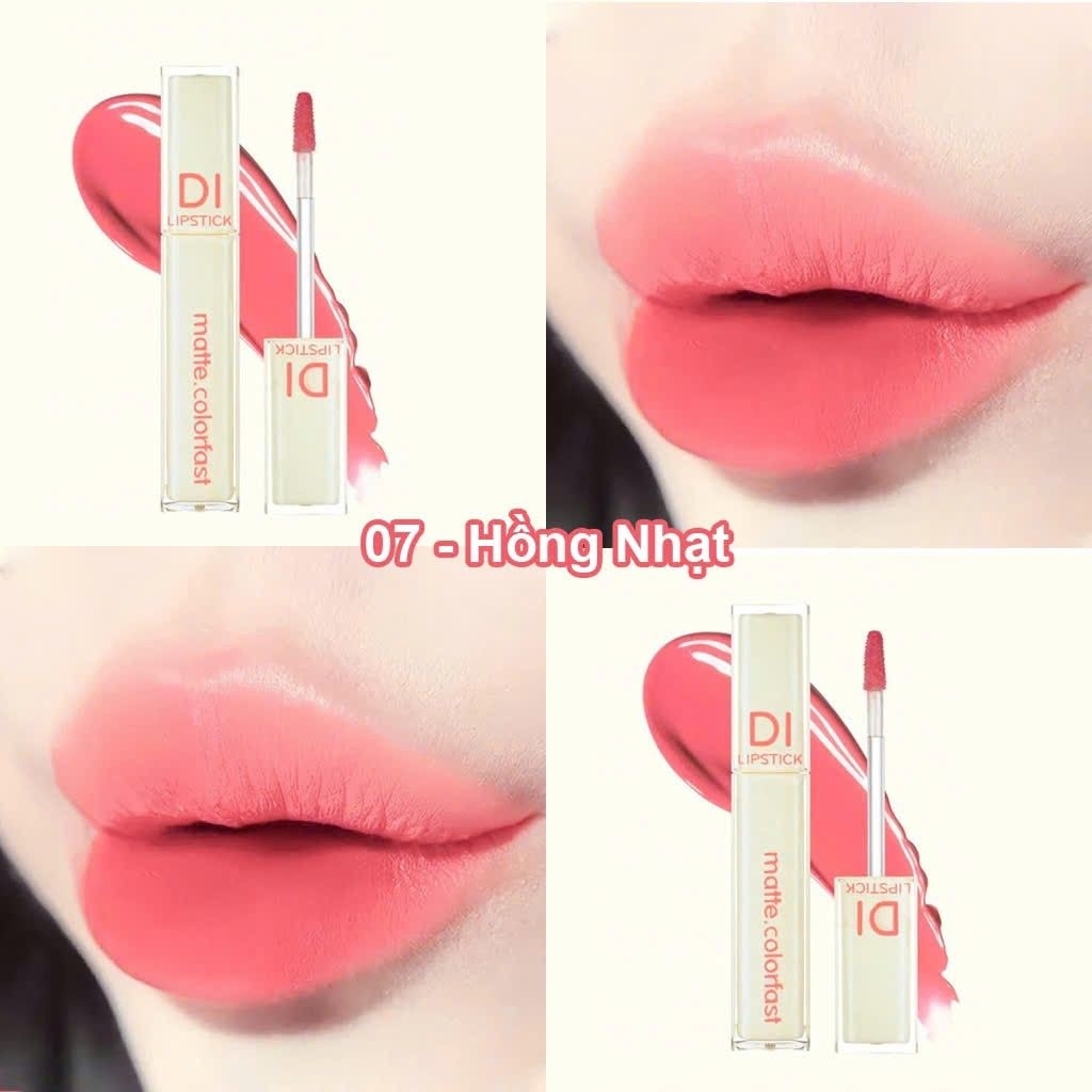 Son DI hồng nude son hồng đào màu son tone hồng nhẹ nhàng