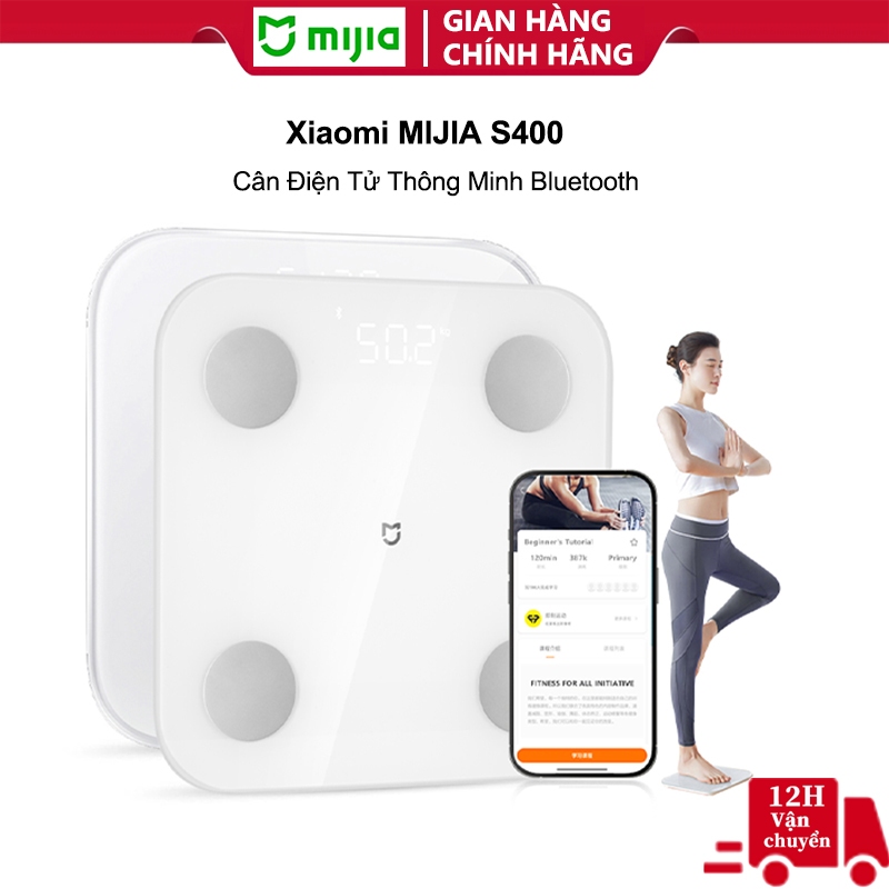 Cân Điện Tử Thông Minh Bluetooth Mijia Smart Scale S400–Bác Sĩ Gia Đình,Trợ Lý Sức Khỏe-Chính Hãng