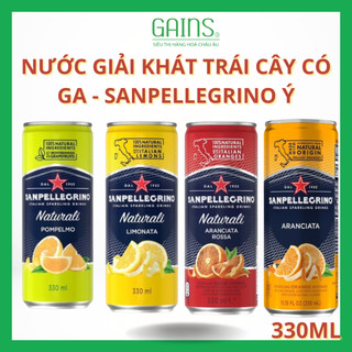 Nước Giải Khát Trái Cây Có Ga Sanpellegrino 330ml : Hương Vị Ý Tươi Mới, Đẳng Cấp! 🇮🇹🍊🍋