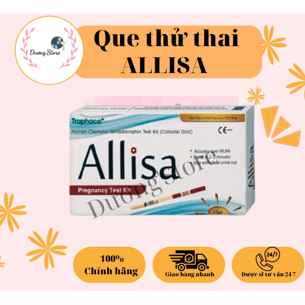 Que Thử Thai Allisa Traphaco TEST NHANH Alisa, CHÍNH XÁC Mọi Thời Điểm