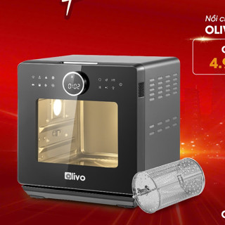 Nồi Chiên Hơi Nước Olivo SF16 Pro thế hệ mới , 70 Chương Trình Cài Sẵn